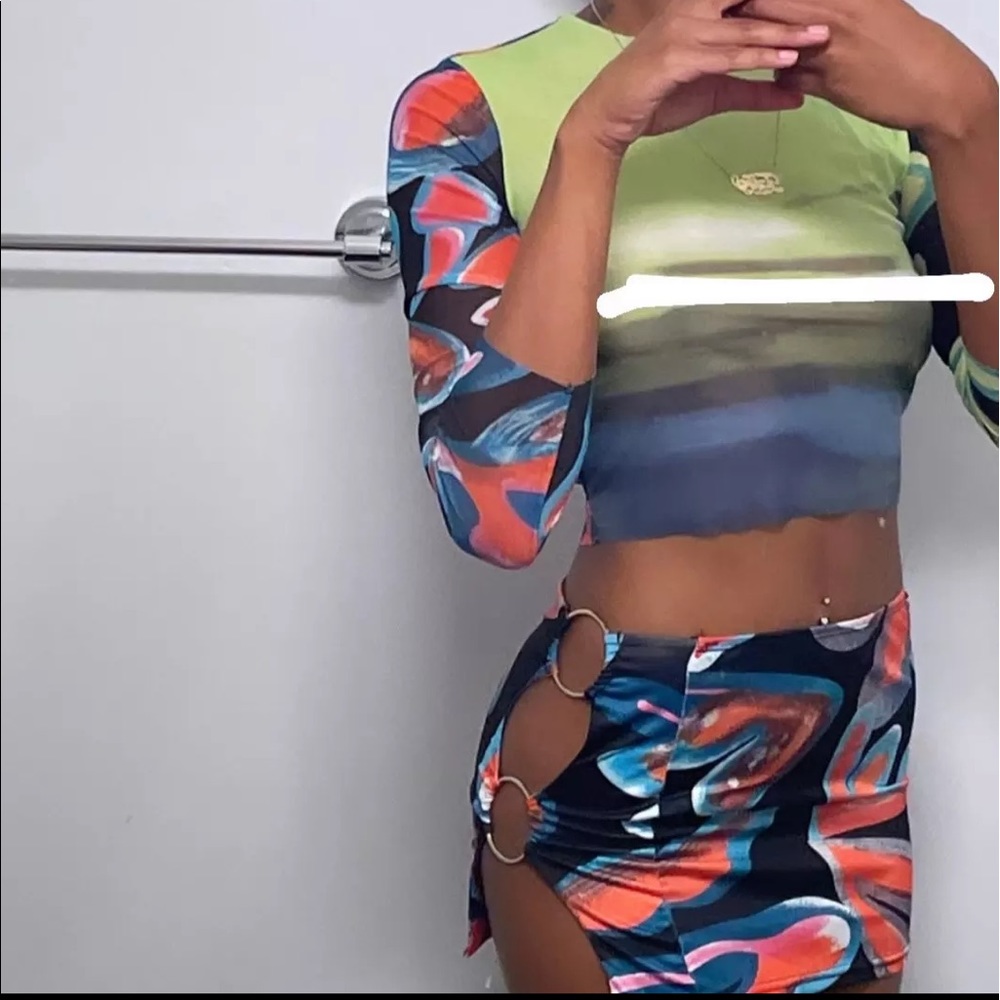 Mesh Two Piece Set - Picture 2 of 2